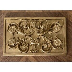 Gothic Style Wall Gold Scroll Designs Medieval Victorian Design